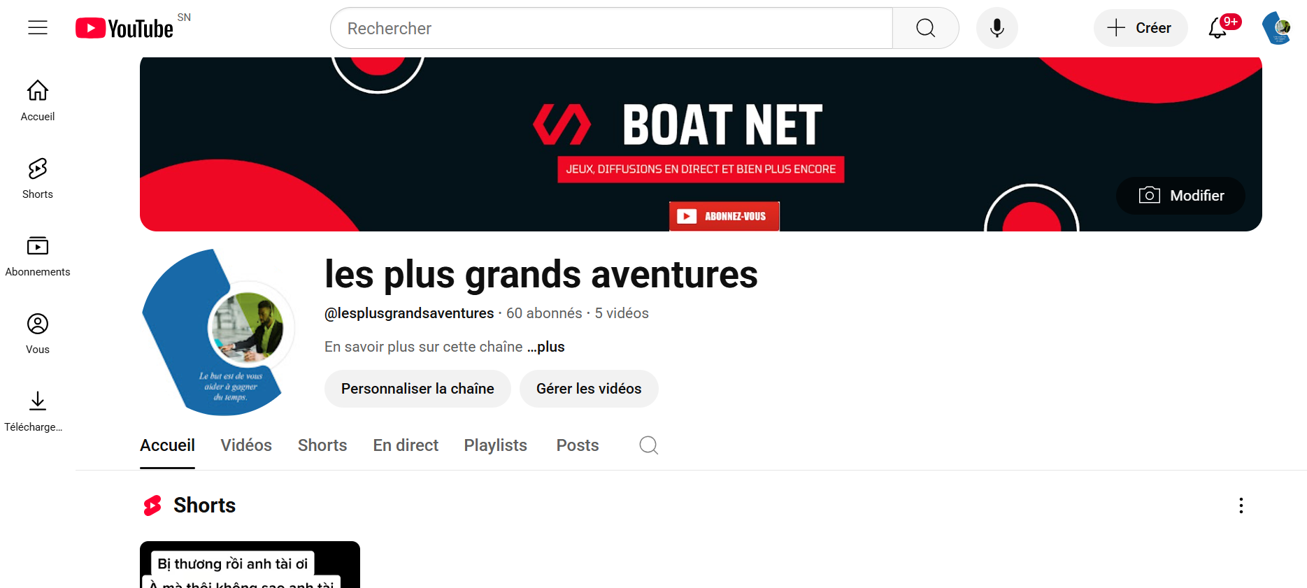 chaine Youtube